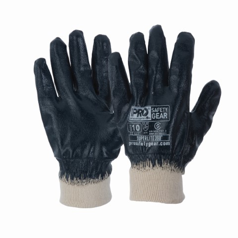 PRO GLOVE NITRILE DIPPED SUPER-LITE FULL DIP BACK EX LARGE